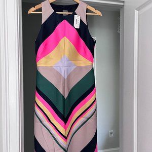 NEW JCREW COLLECTION POP-STRIPE DRESS